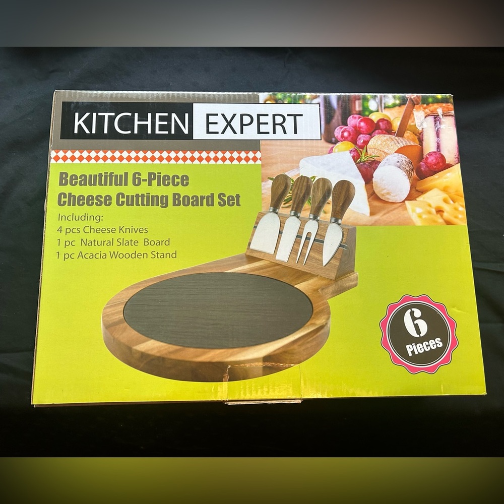 Kitchen Expert 6-Piece Cheese Cutting Board Set